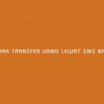 Cara Transfer Uang Melalui Layanan SMS Banking BNI