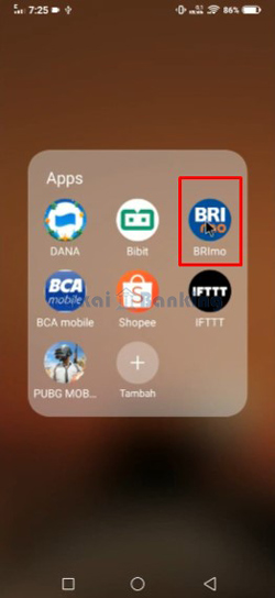 Buka Aplikasi di BRImo