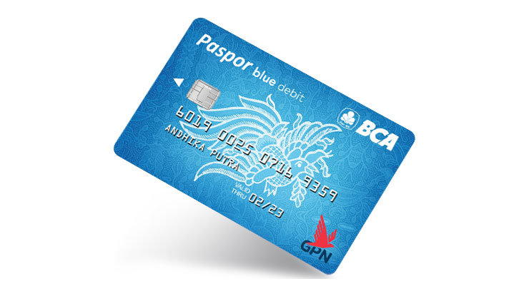 Kartu ATM BCA Chip Paspor Blue