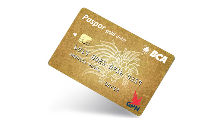 Kartu ATM BCA Chip Paspor Gold