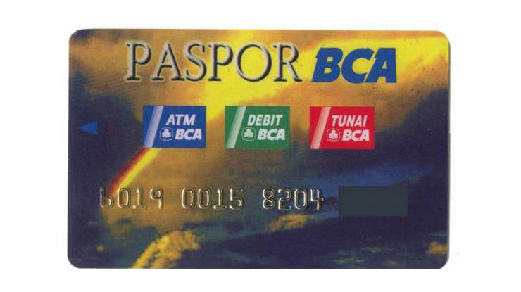 Kartu ATM BCA Non Chip Paspor
