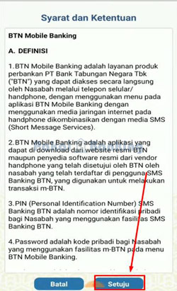 6. Konfirmasi aktivasi ulang untuk mengatasi lupa password BTN Mobile