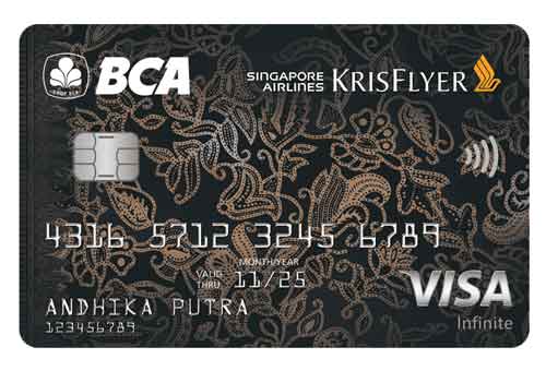 Jenis Kartu Kredit BCA Visa Singapore Airlines KrisFlayer Infinite