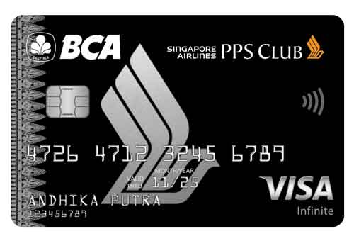 Jenis Kartu Kredit BCA Visa Singapore Airlines PPS Clubs