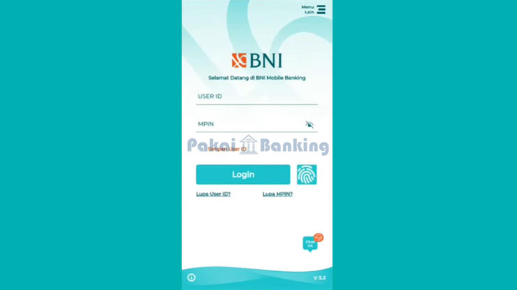 Login BNI Mobile Banking Untuk Melihat QR Code Sendiri