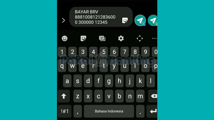Format Cara Transfer SMS Banking BRI ke Dana