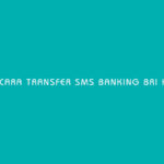 Cara Transfer SMS Banking BRI ke Dana