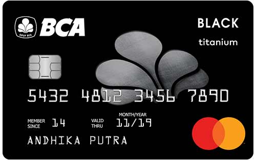 Jenis BCA Mastercard Black di Indonesia