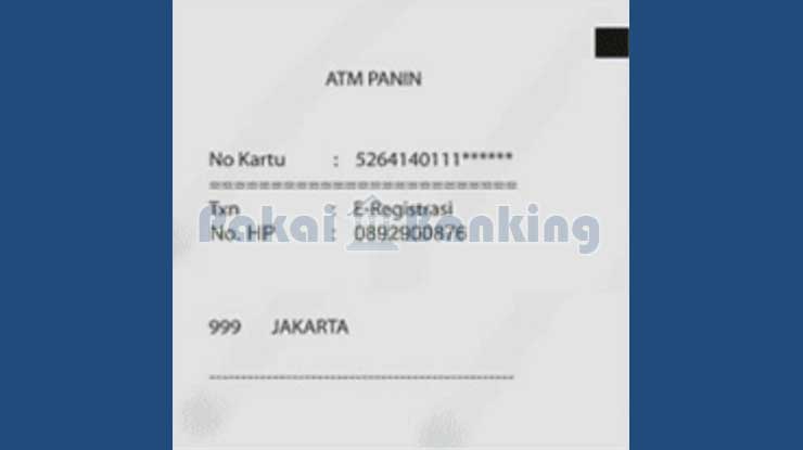 Proses Registrasi Daftar M Banking Panin Berhasil