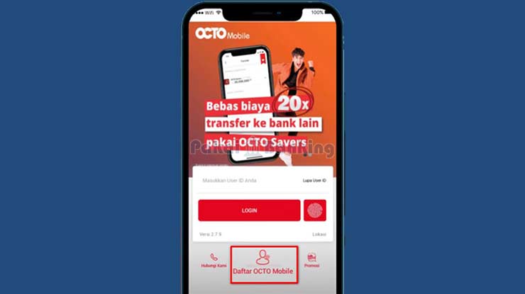Pilih Cara Daftar OCTO Mobile