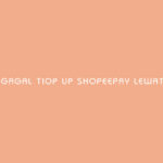 Gagal Top Up Shopeepay Lewat Brimo