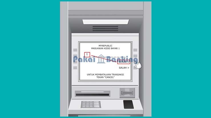 Konfirmasi Bayar MyRepublic di ATM Mandiri